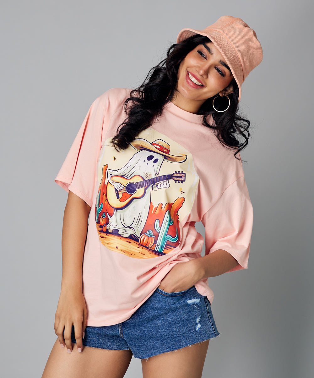 oversize light pink tshirt