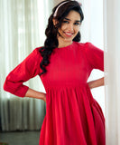 candice two way babydoll red dress