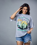 frog musical party oversized tshirt