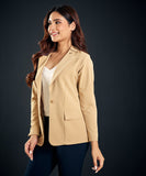 long sleeve beige blazer