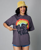 oversize gray good vibes tshirt