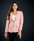 Oversized Pink Blazer Jacket With Lapels